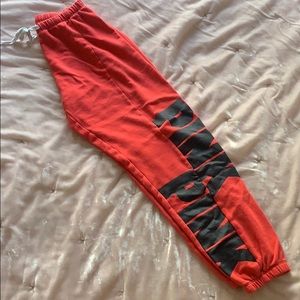 XS PINK red sweats
